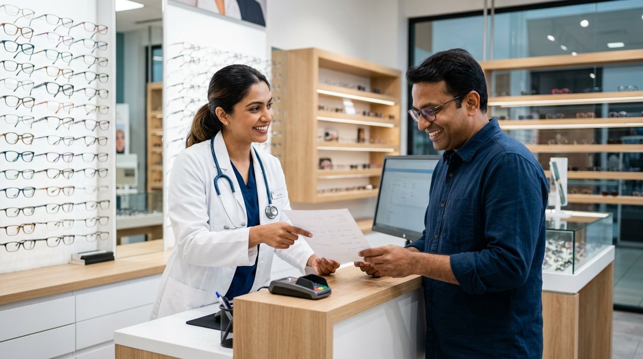 How do I read my glasses prescription (SPH, CYL, AXIS, ADD)?